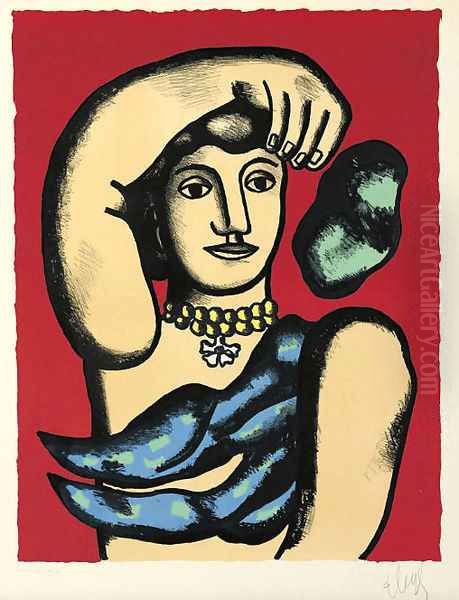 Marie l'Acrobate Oil Painting by Fernand Leger
