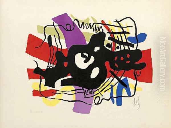 La Racine noire Oil Painting by Fernand Leger