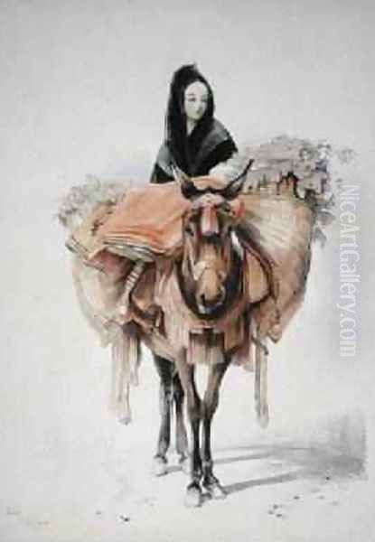 Seville Oil Painting by John Frederick Lewis