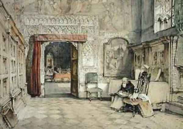 Sala Capitular Oil Painting by John Frederick Lewis