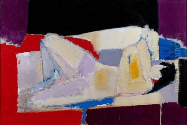 Nu Couche Oil Painting by Nicolas De Stael