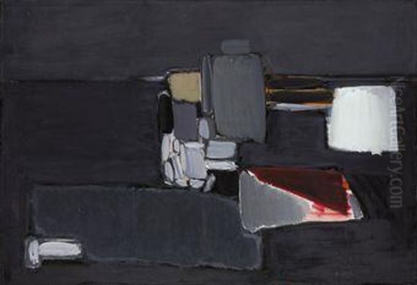 Nature Morte En Gris Oil Painting by Nicolas De Stael