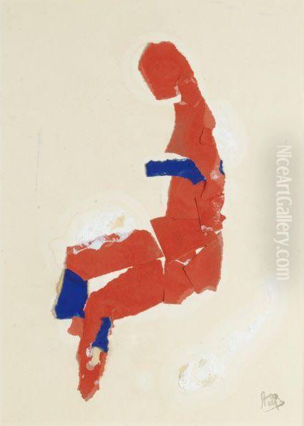 Portrait De Femme Oil Painting by Nicolas De Stael