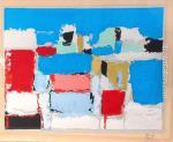 Mediterrannee Oil Painting by Nicolas De Stael