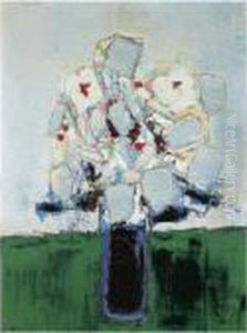 Fleurs Dans Un Vase Bleu