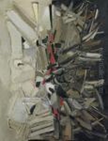 Image A Froid Oil Painting by Nicolas De Stael