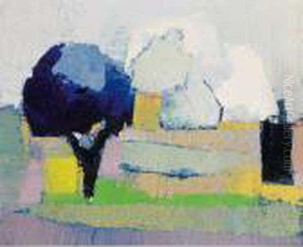 Paysage De Provence Oil Painting by Nicolas De Stael