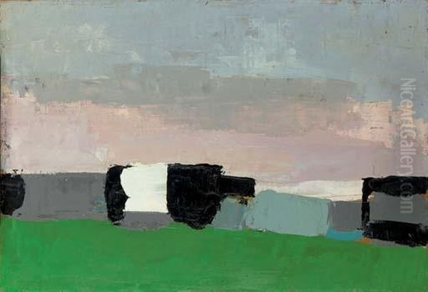 Gentilly Oil Painting by Nicolas De Stael