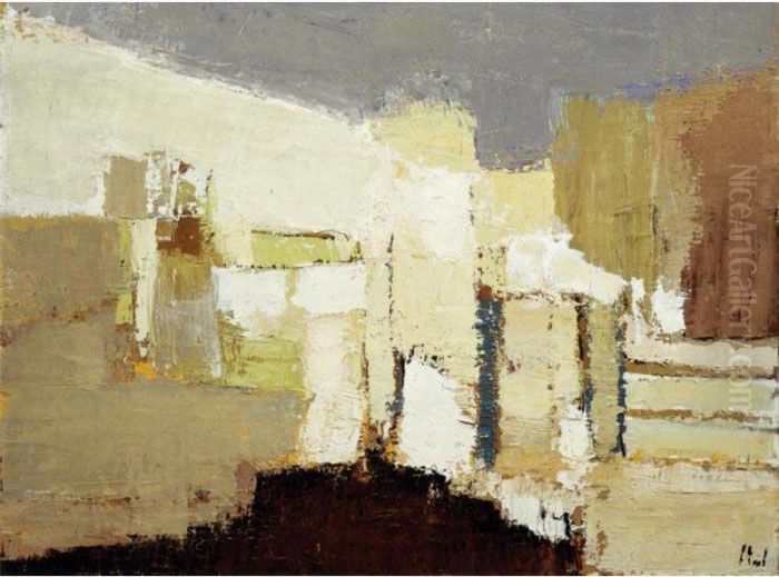 Paysage A Agrigente Oil Painting by Nicolas De Stael