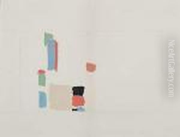 Abstract Composition Oil Painting by Nicolas De Stael