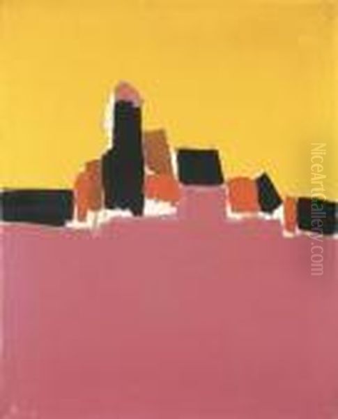 Syracuse Oil Painting by Nicolas De Stael