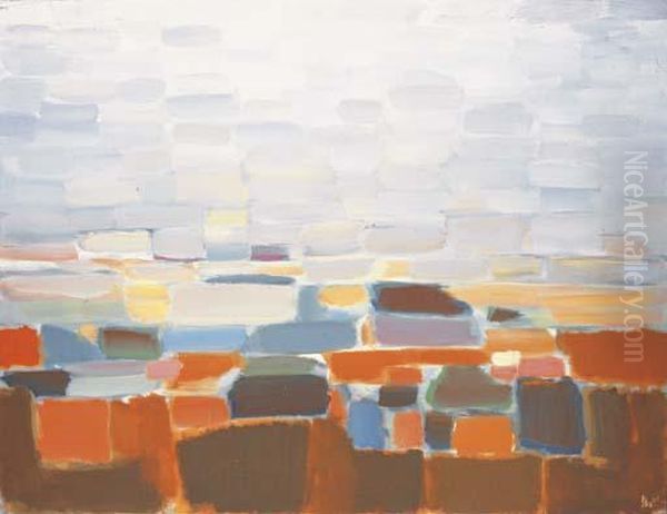 Ciel Oil Painting by Nicolas De Stael