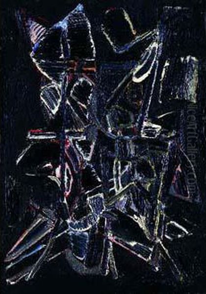 Composition Oil Painting by Nicolas De Stael