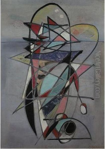 Composition Oil Painting by Nicolas De Stael