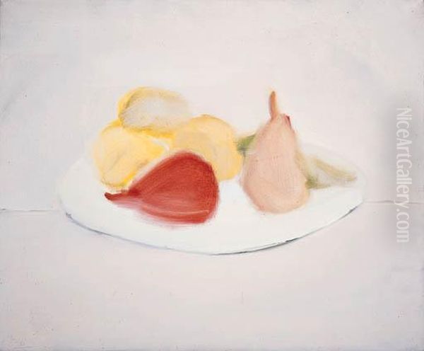 Fruits (nature Morte, Fruits) Oil Painting by Nicolas De Stael
