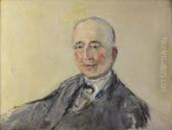 Portrait D'homme Oil Painting by Vladimir De Terlikowski