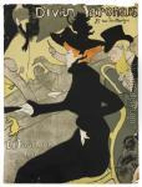 Divan Japonais Oil Painting by Henri De Toulouse-Lautrec