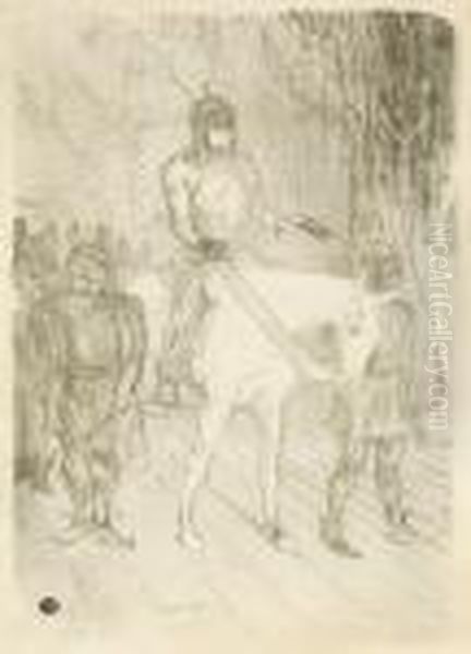Entree De Brasseur, 
Dans Chilperic Oil Painting by Henri De Toulouse-Lautrec