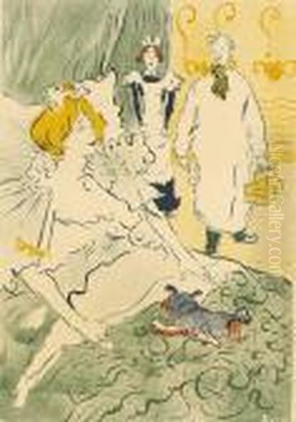 L#artisan Moderne Oil Painting by Henri De Toulouse-Lautrec