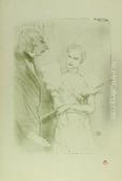 Brandes Etleloir, Dans: Cabotins Oil Painting by Henri De Toulouse-Lautrec
