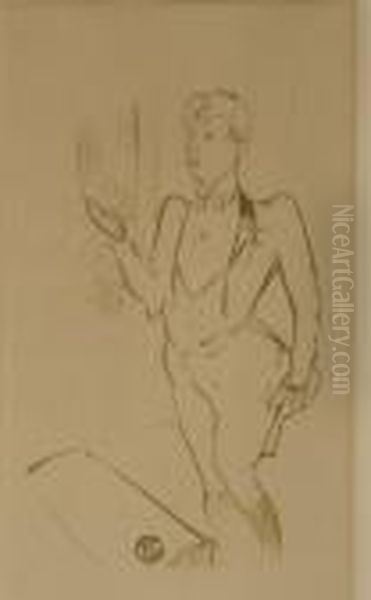 Mary Hamilton
(from 
Le Cafe Concert Oil Painting by Henri De Toulouse-Lautrec