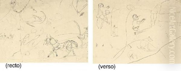 Esquisse Oil Painting by Henri De Toulouse-Lautrec