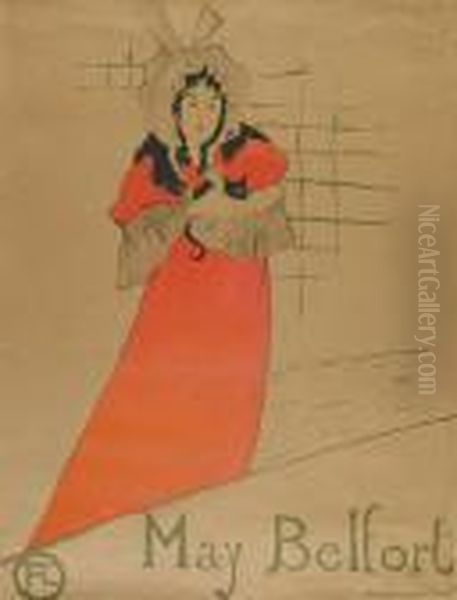 May Belfort Oil Painting by Henri De Toulouse-Lautrec