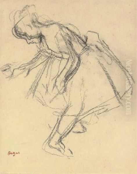 Etude De Danseuse Oil Painting by Edgar Degas