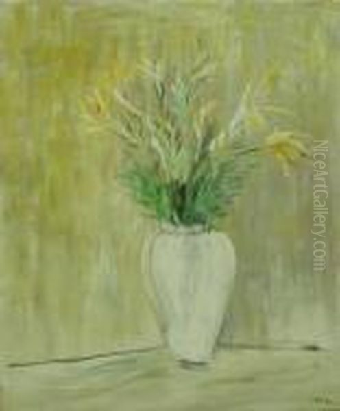 Fiori Gialli Oil Painting by Angelo Del Bon
