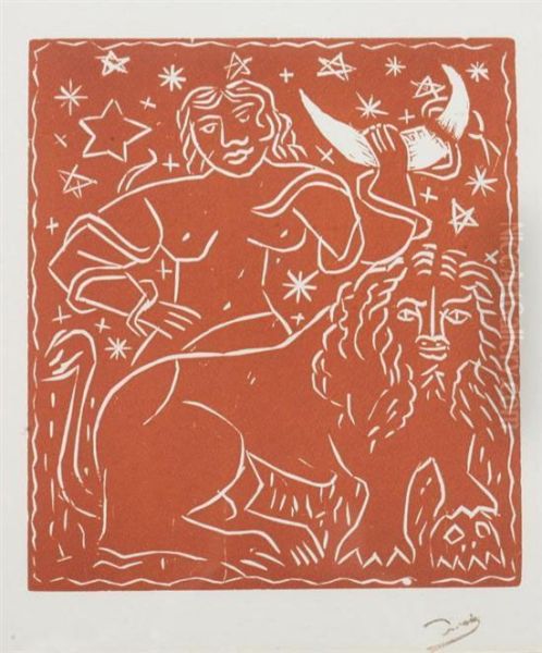 Zodiac Oil Painting by Andre Derain
