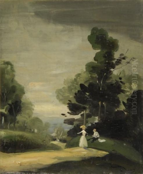 Couple A La Campagne Oil Painting by Andre Derain