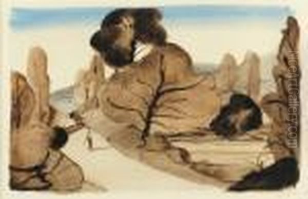 Paysage Oil Painting by Andre Derain