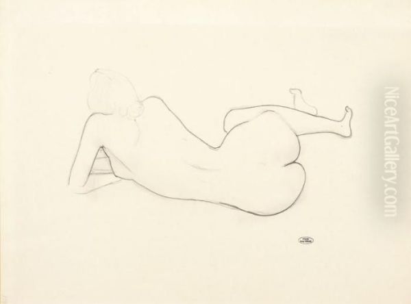 Nudo Oil Painting by Andre Derain