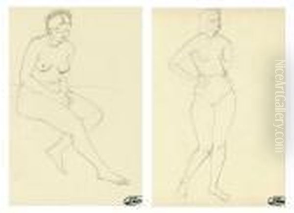 Femme Debout Oil Painting by Andre Derain