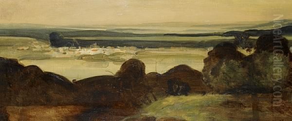 Paysage Du Midi-les Digues Aucrepuscule Oil Painting by Andre Derain