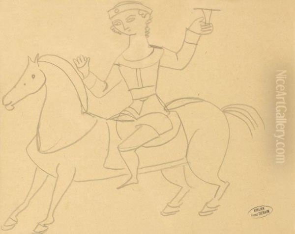 Le Cavalier Oil Painting by Andre Derain