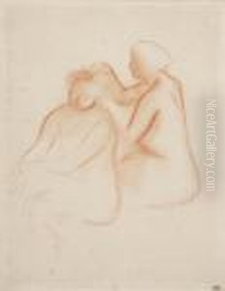 Nude Models Oil Painting by Andre Derain