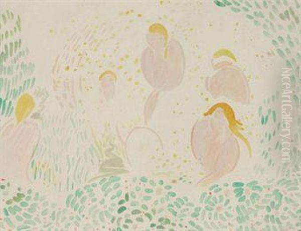 Baigneuses Oil Painting by Andre Derain