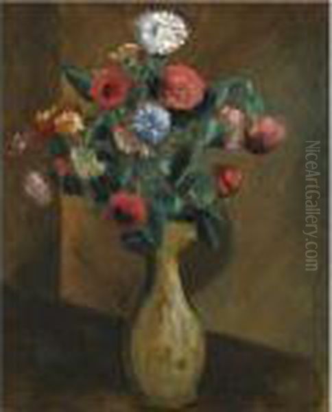 Vase De Fleurs Oil Painting by Andre Derain