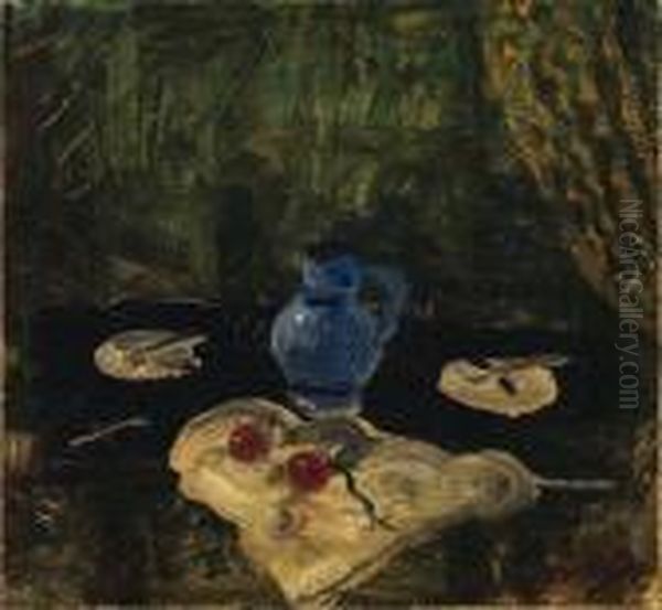 Pichet, Assiettes Et Fruits Oil Painting by Andre Derain