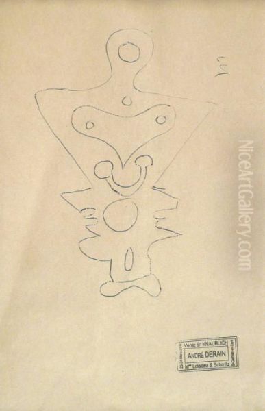 Composition Abstraite Oil Painting by Andre Derain