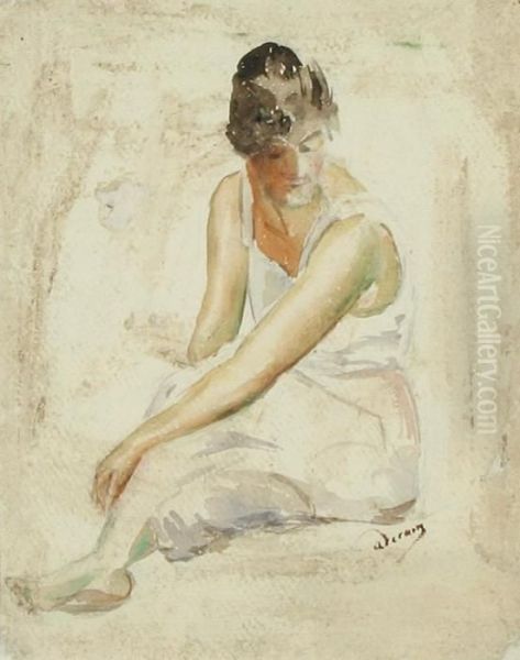 Figure Study Oil Painting by Andre Derain