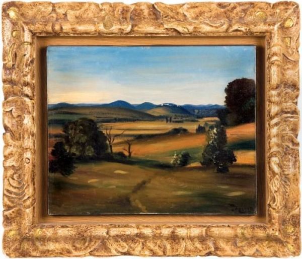 Paysage Aux Environs De Villeneuve-les-avignon Oil Painting by Andre Derain