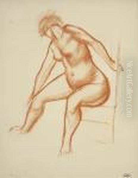 Nude Oil Painting by Andre Derain