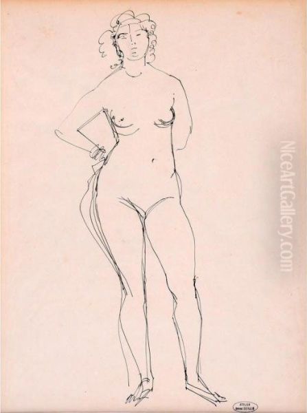 Modele Nu Posant Oil Painting by Andre Derain