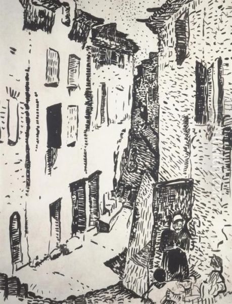 Rue A Collioure, Quartier Du Mirador Oil Painting by Andre Derain