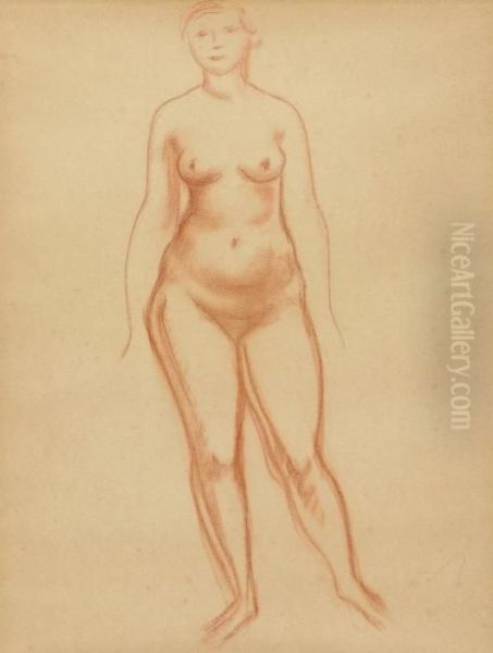 Nu Debout Oil Painting by Andre Derain
