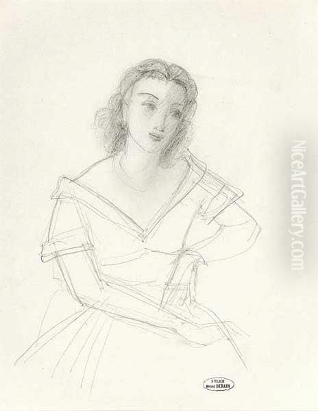 Jeune Femme Oil Painting by Andre Derain