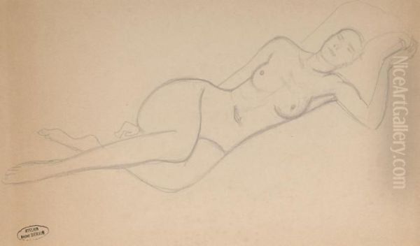 Nu Allonge Oil Painting by Andre Derain