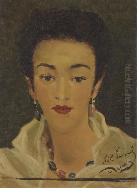Portrait De Lile Laubeuf Oil Painting by Andre Derain